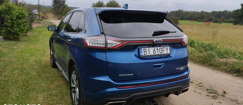 Ford EDGE cena 87500 przebieg: 58900, rok produkcji 2018 z Białystok małe 137